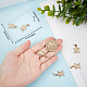 Beebeecraft 1 Box 6Pcs Tortoise Charms 18K Gold Plated Cubic Zirconia Sea Animal Turtle Charms with Closed Jumping Ring for Jewellery Making DIY Bracelet Necklace KK-BBC0010-28-3