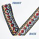 GORGECRAFT 5 Yards Jacquard Ribbon Ethnic Style Embroidery Ribbons 2 inch Single Face Emobridered Woven Rhombus Pattern Ribbon Fabric Trim for DIY Sewing Crafting Home Tablecloth Decor Accessories OCOR-GF0001-95-3