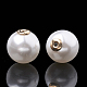 Écrous d'oreille en plastique imitation perles de haute qualité MACR-S284-05B-2
