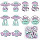 SUNNYCLUE 1 Box 20Pcs 5 Styles Space Charms Alien Charms UFO Acrylic Flying Saucer Cat Charm Cute Pet Animal Charm for jewellery Making Charms Earrings Necklace Bracelets Keychain DIY Craft Supplies SACR-SC0001-06-1