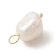 3 Uds. Colgantes de perlas naturales de agua dulce de 3 colores PALLOY-JF02153-5