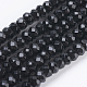Natural Black Onyx Beads Strands G-K255-26A-1