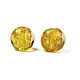 Perles vernissées de sable d'or manuelles  LAMP-T016-09D-2