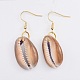 Cowrie Shell Pendants Necklaces and Dangle Earrings Jewelry Sets SJEW-JS01017-2