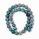 Brins de perles turquoises américaines naturelles G-S369-001D-A04-2