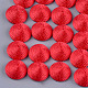 Polyesterfaden Stoff Cabochons&nbsp;LS-X-WOVE-T008-02B-01-1