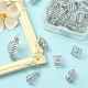 20 pièces 4 styles pendentifs de cage de perle en spirale à ressort en alliage de fer FIND-YW0003-22-5