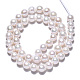 Hebras de perlas keshi de perlas barrocas naturales PEAR-Q015-037-5