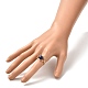 女性のための天然ラピスラズリ リング セット  真鍮のパーツでナザールボンジュウの指輪  usサイズ4 3/4(15.4mm) RJEW-TA00007-07-3