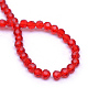 Chapelets de perles en verre transparent X-GLAA-R166-10mm-01D-3