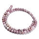 Perles de tourmaline fleurs de prunier naturel brins G-O198-02A-2