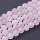 Chapelets de perles en quartz rose naturel G-G099-F8mm-15-1