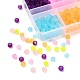 480Pcs 6 Colors Transparent Glass Beads Strands GLAA-YW0001-32-4