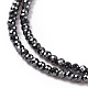 Electroplate Non-magnetic Synthetic Hematite Beads Strands G-L487-B-15-3
