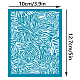 Olycraft 4x5 pollici argilla stencil modello zebra serigrafia per argilla polimerica astratta stampa zebra serigrafia stencil maglia di trasferimento stencil tema animale maglia stencil per argilla polimerica creazione di gioielli DIY-WH0341-273-2