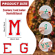 Hobbyay 2 セット 2 色クリスマステーマフェルト生地刺繍布アイロンパッチ  マスクと衣装のアクセサリー  a～zの文字  ミックスカラー  48~50x15.5~39.5x1.5mm  26個/セット  1セット/色 PATC-HY0001-31-2