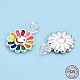 925 Sterling Silver Enamel Charms STER-T004-07S-1