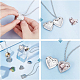 UNICRAFTALE 3Pcs Golden Heart Locket Pendants Crystal Stainless Steel Photo Frame Charms with Rhinestone Photo Locket Necklace Pendants for Jewelry Making 22.5mm Gift for Mothert's Day Valentine's Day STAS-UN0037-22-6