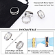 UNICRAFTALE 12Pcs Size 7 Stainless Steel Grooved Finger Ring with Velvet Pouches Blank Core Ring Hypoallergenic Metal Ring for Inlay Ring Jewelry Making STAS-UN0038-94A-5