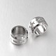 304 Stainless Steel Column Carved X Large Hole Beads STAS-N056-09-1