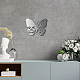 CREATCABIN Skull Metal Wall Art Butterfly Decor Wall Hanging Plaques Ornaments Iron Wall Art Sculpture Sign for Indoor Outdoor Home Livingroom Kitchen Garden Decoration Gift Silver 11.8 x 9.4 Inch DJEW-WH0306-013A-01-6