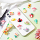 CHGCRAFT 48Pcs 16 Style Resin Cabochons CRES-CA0001-14-4