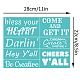 OLYCRAFT 2Pcs 11x8.6 Inch Southern Sayings Self-Adhesive Silk Screen Printing Stencil Inspirational Word Silk Screen Stencil Bless Your Heart Mesh Stencils Transfer for DIY T-Shirt Fabric Painting DIY-WH0338-134-2