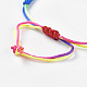 Handmade Rope Cotton Thread Braided Bead Bracelets BJEW-F360-H-4