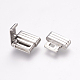 304 Stainless Steel Fold Over Clasps STAS-E144-118P-3
