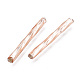 Opaque Glass Twisted Bugle Beads SEED-T005-15-B02-3