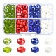 160pcs 8 styles de perles rondes en verre de couleurs opaques et transparentes SEED-YW0002-05-1