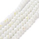 Electroplate Opaque Solid Color Glass Beads Strands EGLA-A034-P6mm-L17-1