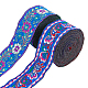 AHANDMAKER 2 Rolls 2 Colors Ethnic Style Embroidery Polyester Ribbons OCOR-GA0001-15-1