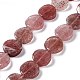 Chapelets de perles aux fraises en quartz naturel G-O120-10-1
