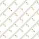Olycraft 12.6 metri palla di perline frangia trim perla in rilievo nappa trim bianco nastro in rilievo trim cucito assetto frangia per tenda fai da te cucito artigianato decorazioni per la casa decorazione dei vestiti OCOR-WH0067-60A-1