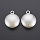 Ciondoli in plastica abs galvanica imitazione perla KY-T023-005-2