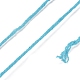 ミルクコットン編みアクリル繊維糸  5本撚りのかぎ針編み糸  パンチ針糸  ダークターコイズ  2mm YCOR-NH0001-02L-2