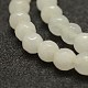 Faceted Natural White Jade Beads Strands X-G-F448-6mm-3