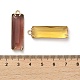 Vetro con pendenti in ottone dorato GLAA-G111-12G-3
