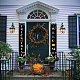 Cartello appeso in poliestere di Halloween per decorazioni di benvenuto del portico della porta d'ingresso dell'home office HJEW-WH0011-20C-5