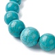 Halsketten mit abgestuften Perlen aus gefärbtem synthetischem Türkis NJEW-P279-03-3