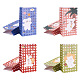 Magibeads 12pcs 6 bolsas de caramelo de papel rectangulares de color CARB-MB0001-09-2