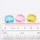 Mixed Color Transparent Acrylic Faceted Rhombus Beads X-PL613Y-4