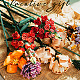 椿鉢植えの花ビルディングブロック  リボン付き  子供のためのdiy人工花束建築レンガおもちゃ  スミレ  120x90x58mm DIY-B019-02-6