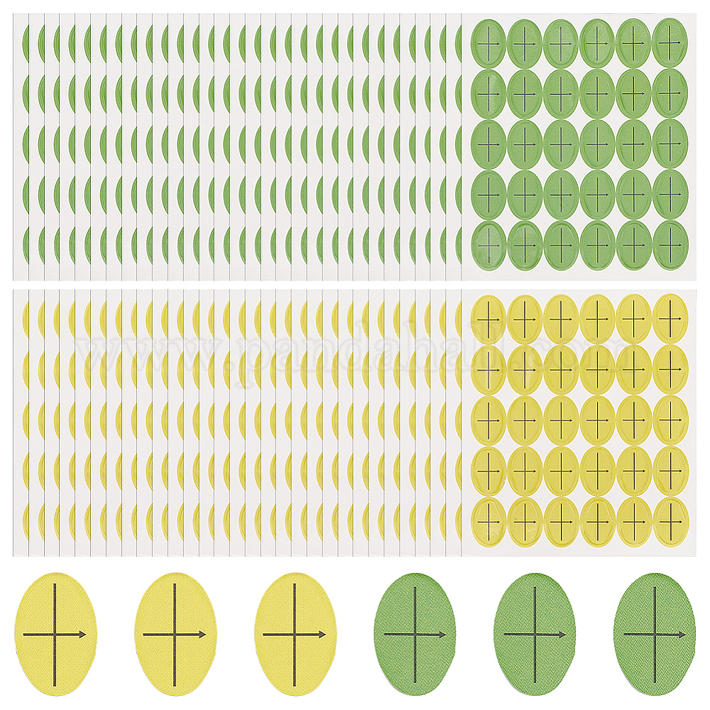 Wholesale OLYCRAFT 1500pcs/50 Sheets Embroidery Placement Stickers