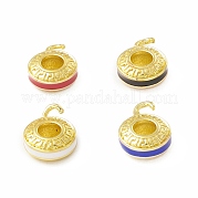 Подвески из латуни с эмалью в стойку KK-H428-10G