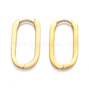 Серьги-кольца Huggie Hoop из нержавеющей стали 304 STAS-J033-11C-G
