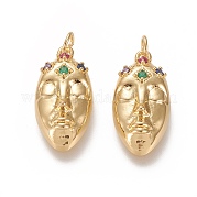 Латунные микро проложить кубического циркония подвески ZIRC-L091-063G