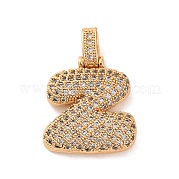 Латунные микро проложить кубического циркония подвески KK-C076-29Z-G01