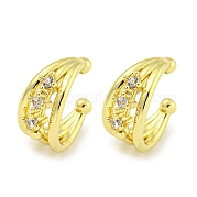 Серьги-манжеты из циркония EJEW-C104-035G